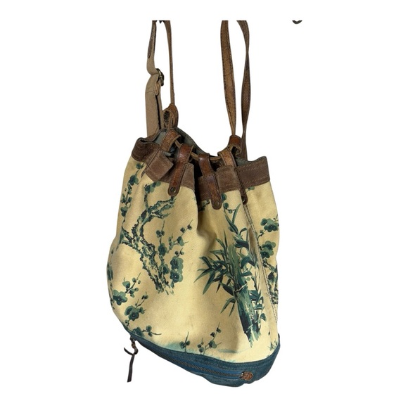 Lucky Brand Handbags - Lucky Brand Canvas and Leather‎ Bucket Bag